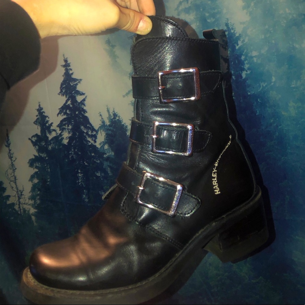 Real Classic Harley Davidson Womens Booties